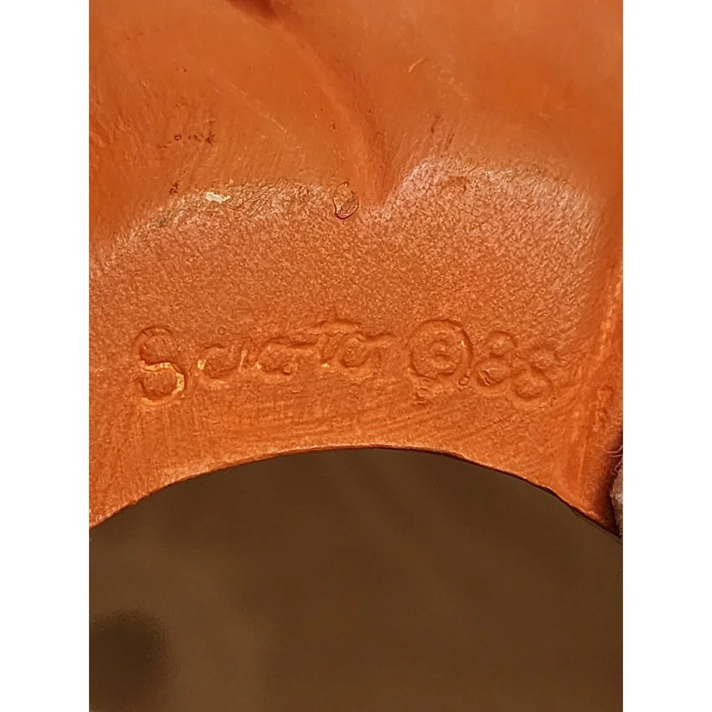Vintage‎ Scioto Ceramics Mad Face Pumpkin Jack O-Lantern Witch Anthropomorphism